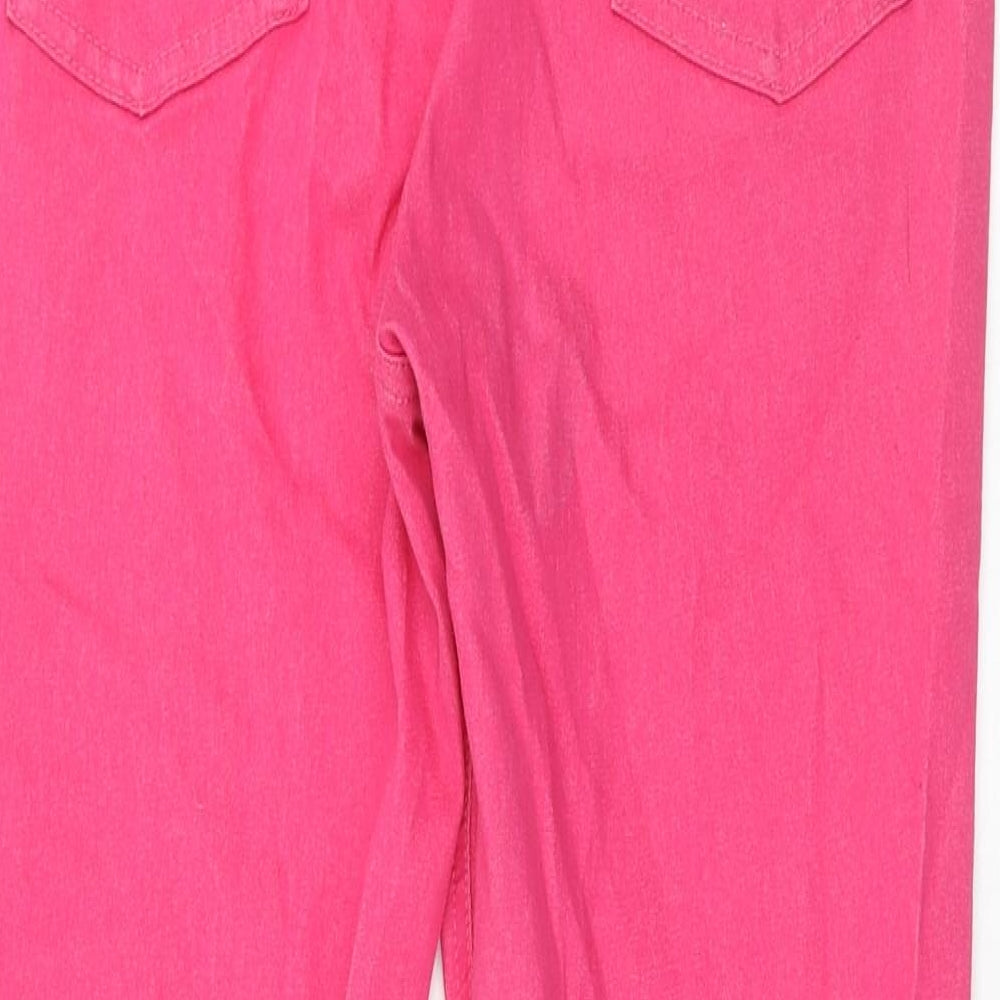 Marks and Spencer Womens Pink Cotton Jegging Jeans Size 16 Regular