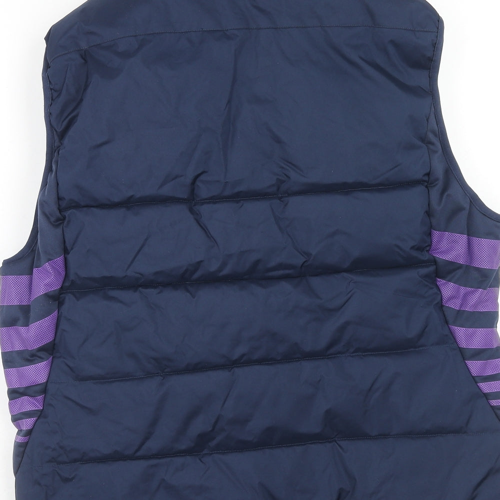 Macron Mens Blue Jacket Waistcoat Size M Zip - Scotland