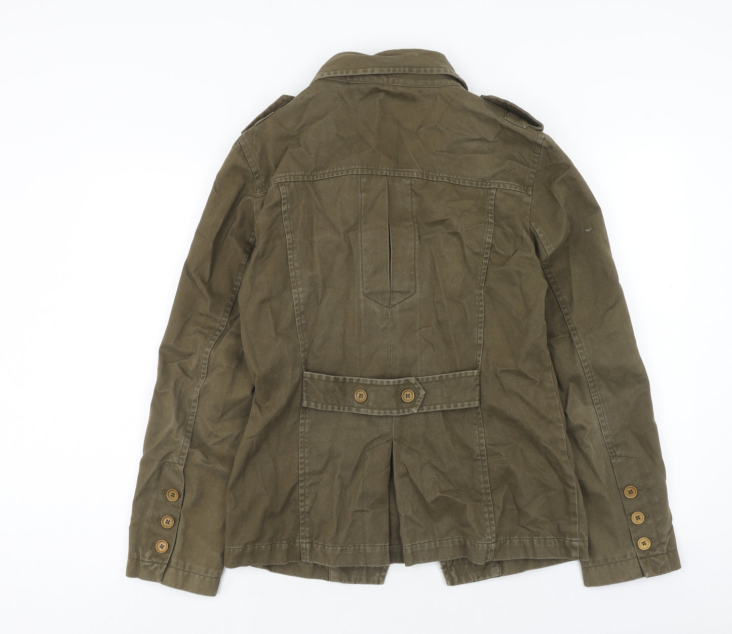 Part Two Womens Green Jacket Size 14 Button