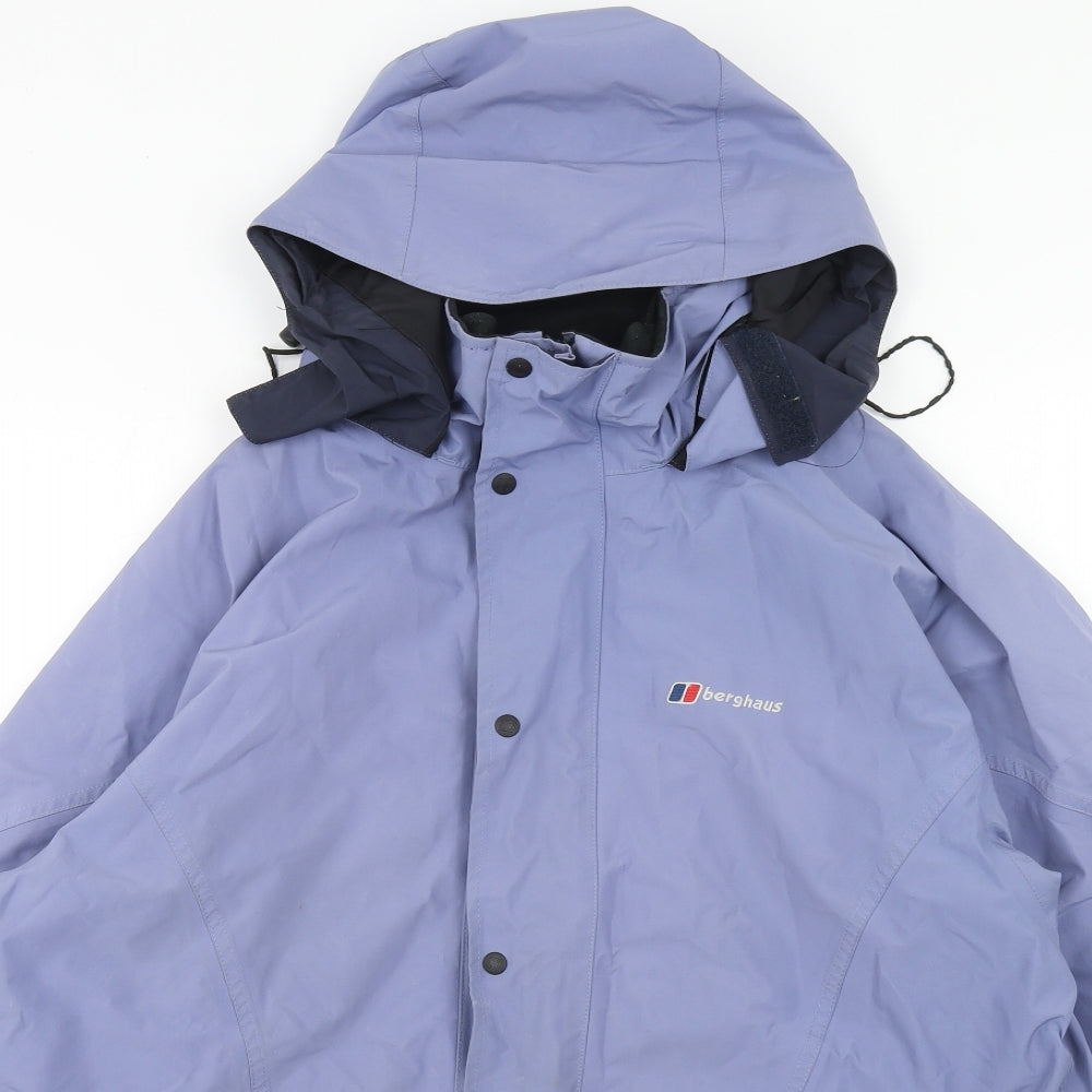 Berghaus Womens Purple Windbreaker Jacket Size 16 Zip