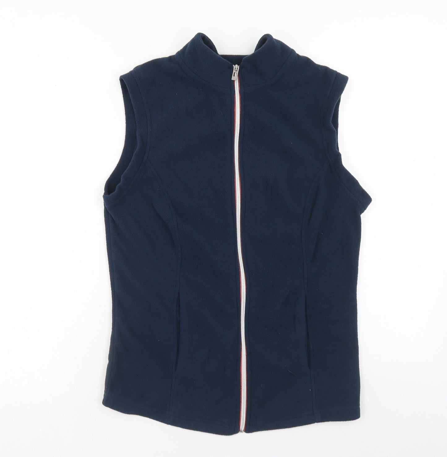 JD Wiliams Womens Blue Gilet Jacket Size 10 Zip