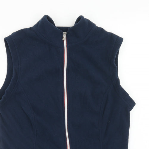 JD Wiliams Womens Blue Gilet Jacket Size 10 Zip