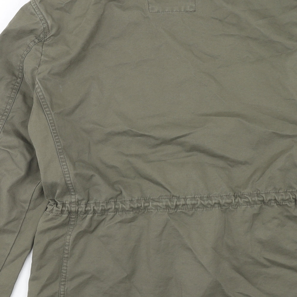 Marks and Spencer Mens Green Military Jacket Jacket Size S Zip