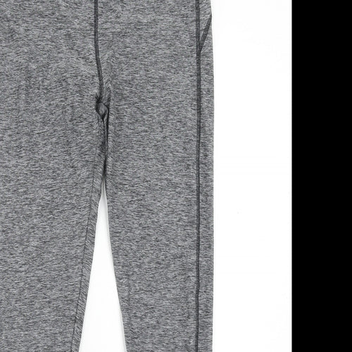 F&F Womens Grey Polyester Compression Leggings Size M Regular Pullover