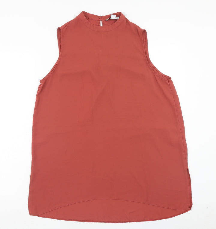 Atmosphere Womens Orange Polyester Tunic Blouse Size 16 Round Neck