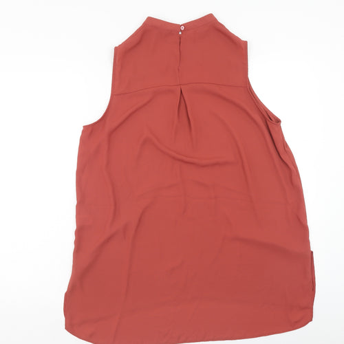Atmosphere Womens Orange Polyester Tunic Blouse Size 16 Round Neck