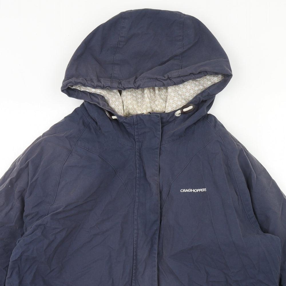 Craghoppers Womens Blue Jacket Coat Size 16 Zip