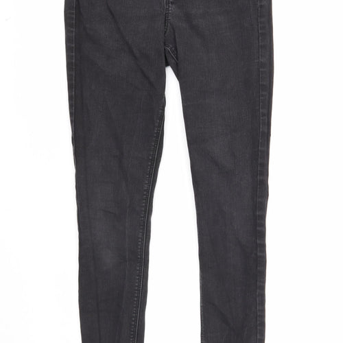 George Womens Black Cotton Skinny Jeans Size 10 Regular Zip