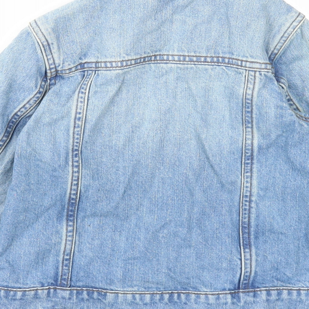 George Girls Blue Jacket Size 4-5 Years Button