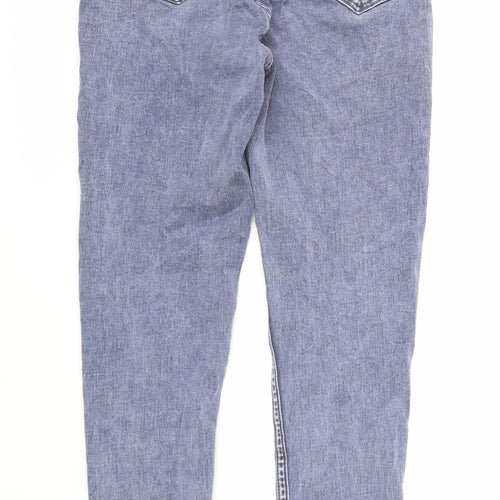New Look Womens Blue Cotton Jegging Jeans Size 10 Regular Zip