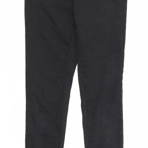 Denim & Co. Womens Black Cotton Skinny Jeans Size 8 Regular Zip