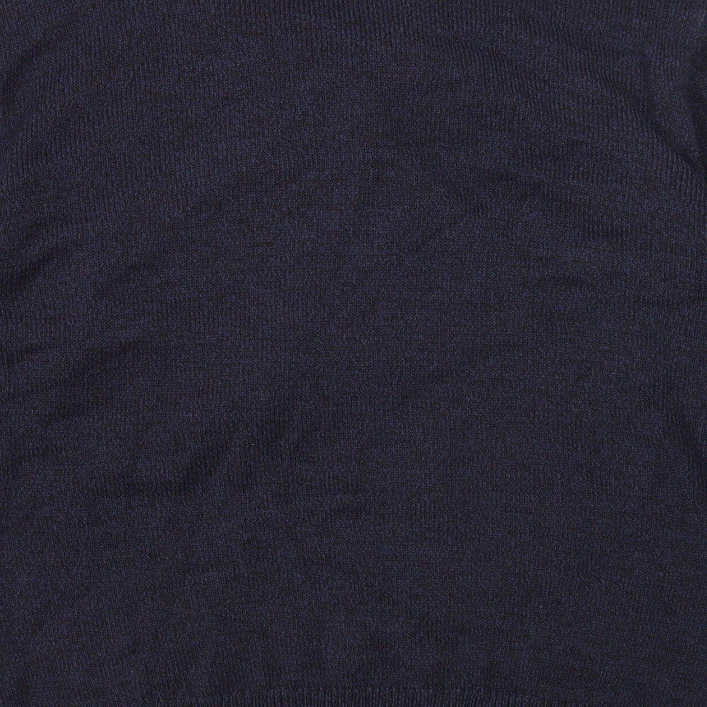 NEXT Mens Blue Round Neck Acrylic Pullover Jumper Size XL Long Sleeve - Christmas