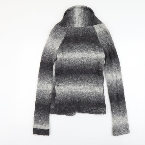 Atmosphere Womens Grey V-Neck Acrylic Cardigan Jumper Size 8