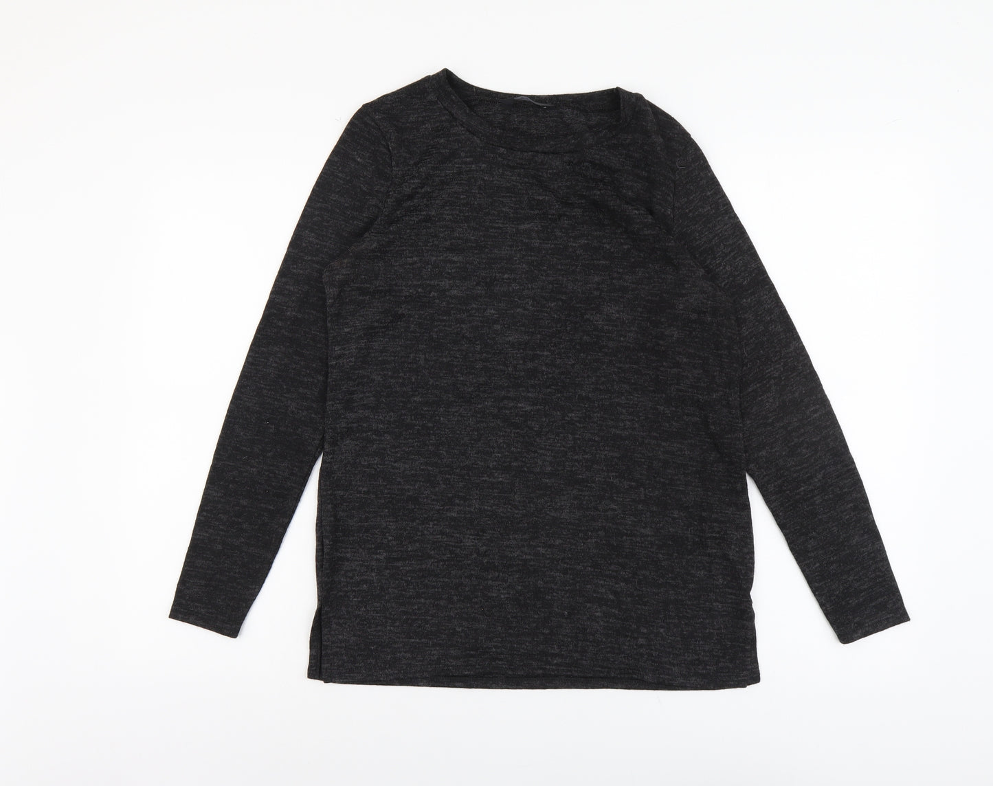 F&F Womens Grey Round Neck Polyester Pullover Jumper Size 10