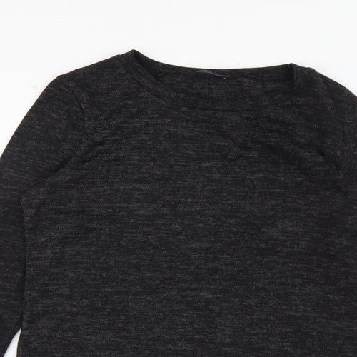 F&F Womens Grey Round Neck Polyester Pullover Jumper Size 10