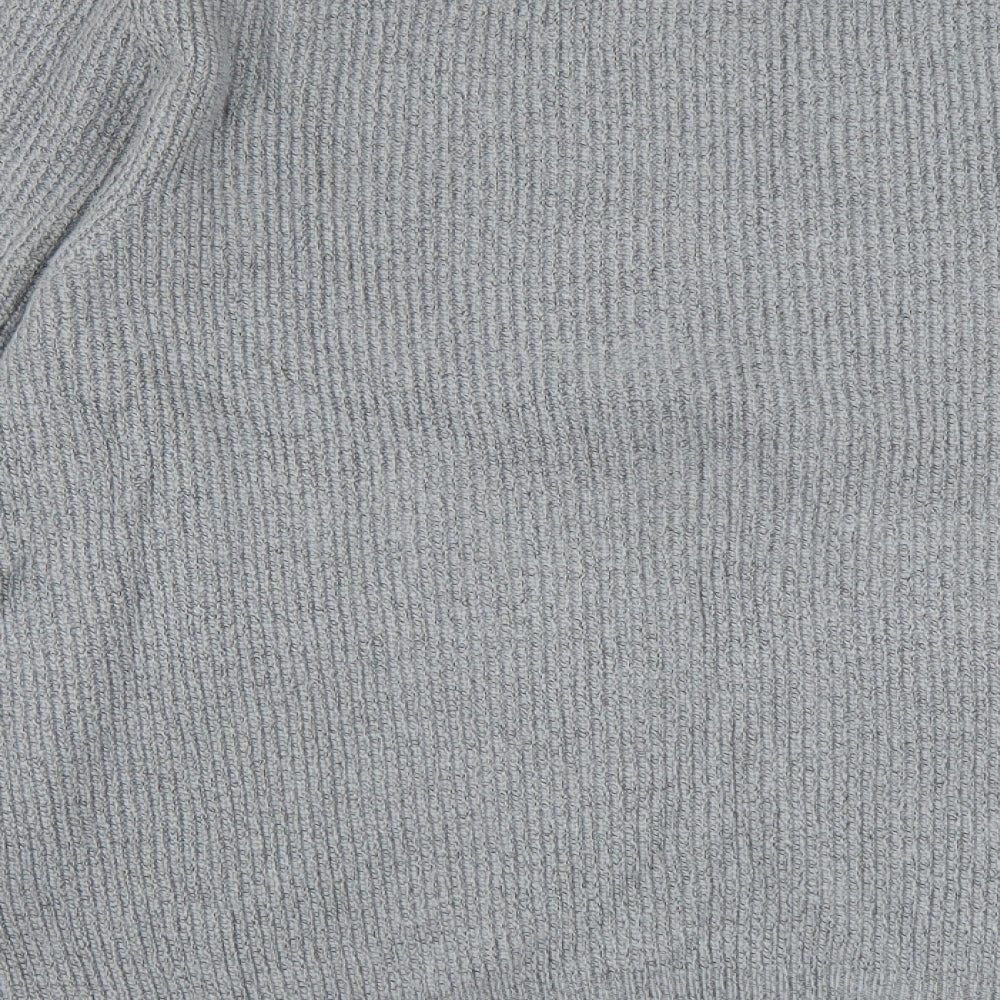 Marks and Spencer Mens Grey Round Neck Polyamide Pullover Jumper Size 2XL Long Sleeve