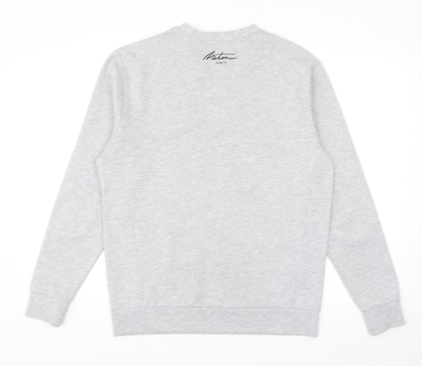Metissier Paris Mens Grey Polyacrylate Fibre Pullover Sweatshirt Size M - Paris