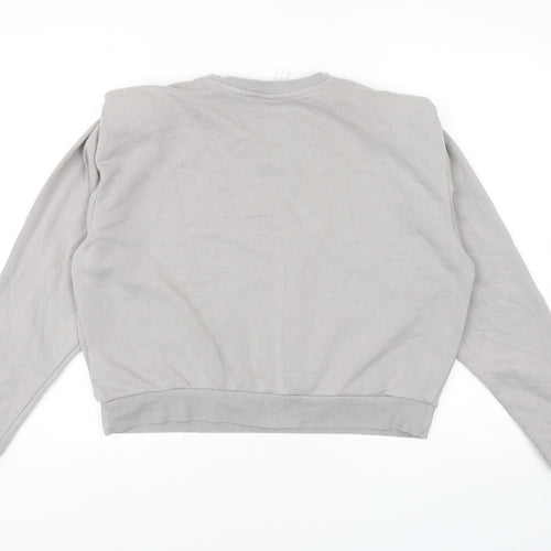 H&M Womens Grey Cotton Pullover Sweatshirt Size S Pullover