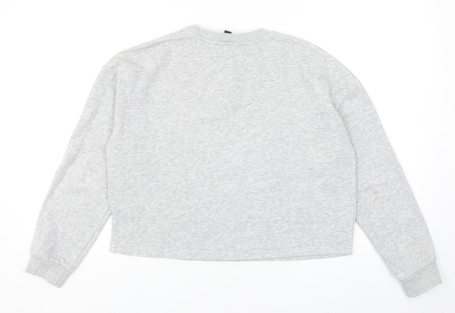 New Look Girls Grey Cotton Pullover Sweatshirt Size 14-15 Years Pullover