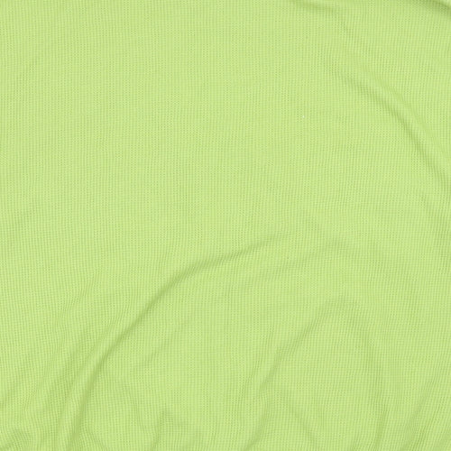 Loveheynew Womens Green Polyester Pullover Sweatshirt Size S Zip