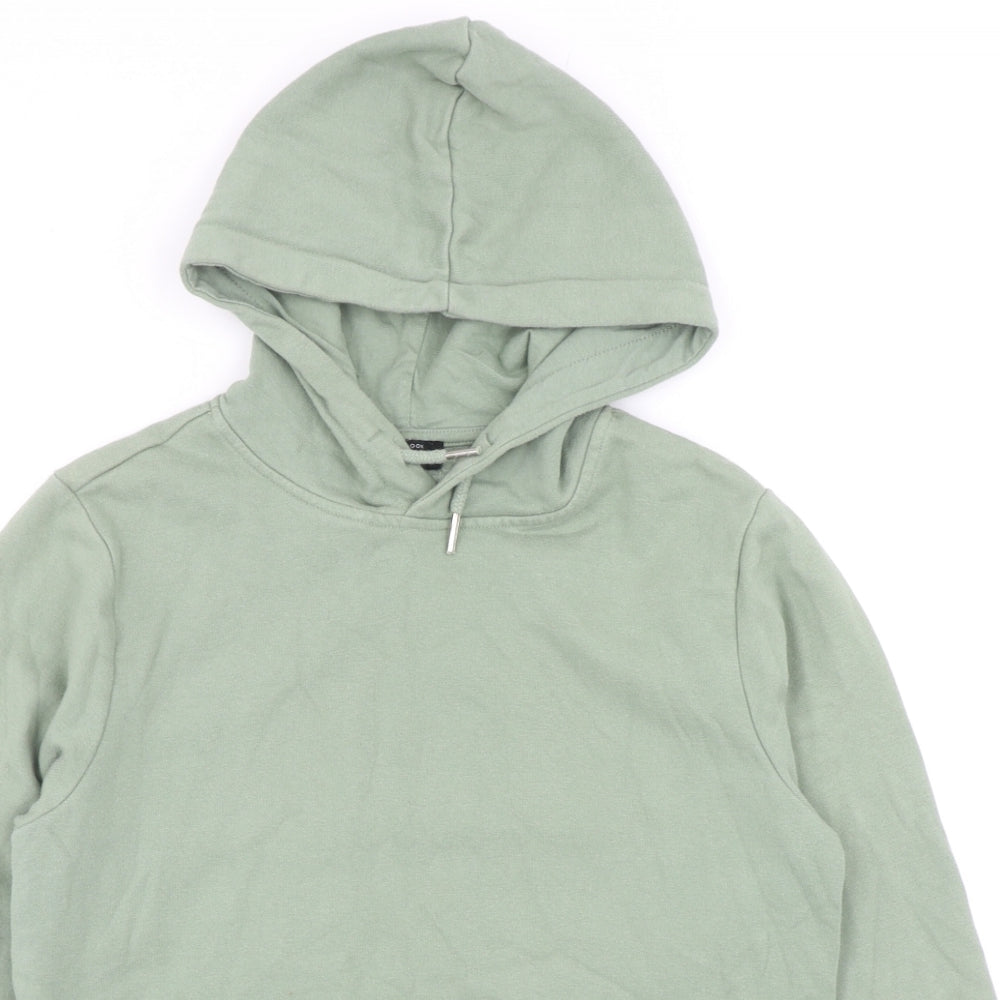 New Look Girls Green Cotton Pullover Hoodie Size 12-13 Years Pullover