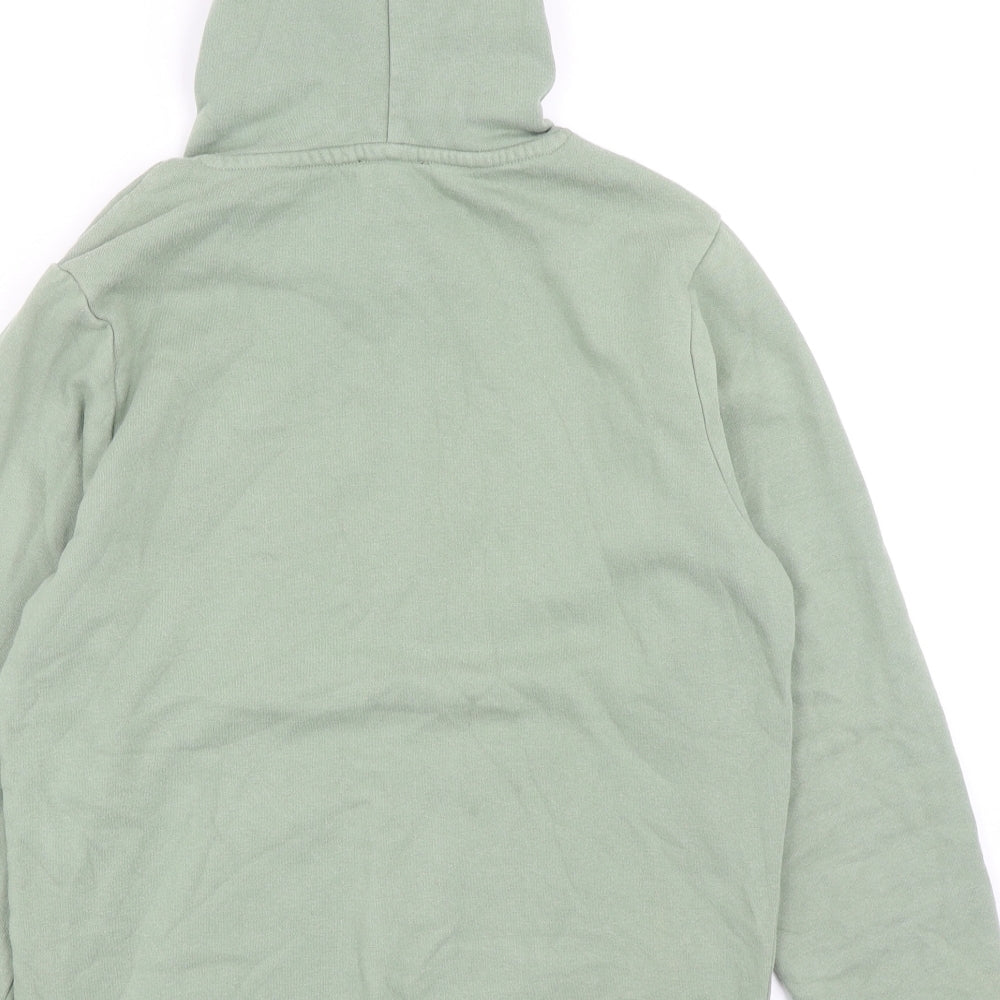 New Look Girls Green Cotton Pullover Hoodie Size 12-13 Years Pullover