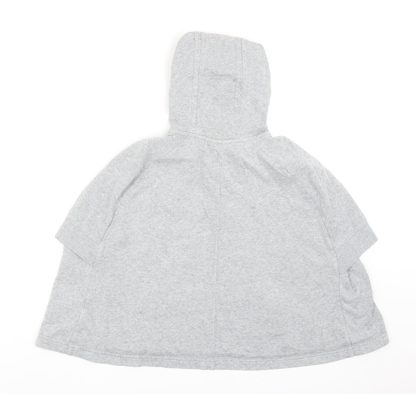 Nike Girls Grey Cotton Pullover Hoodie Size 10-11 Years Zip