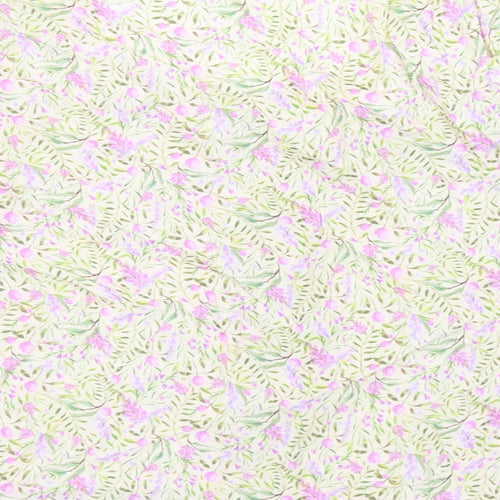 TU Womens Multicoloured Floral Viscose Basic Blouse Size 8 Square Neck
