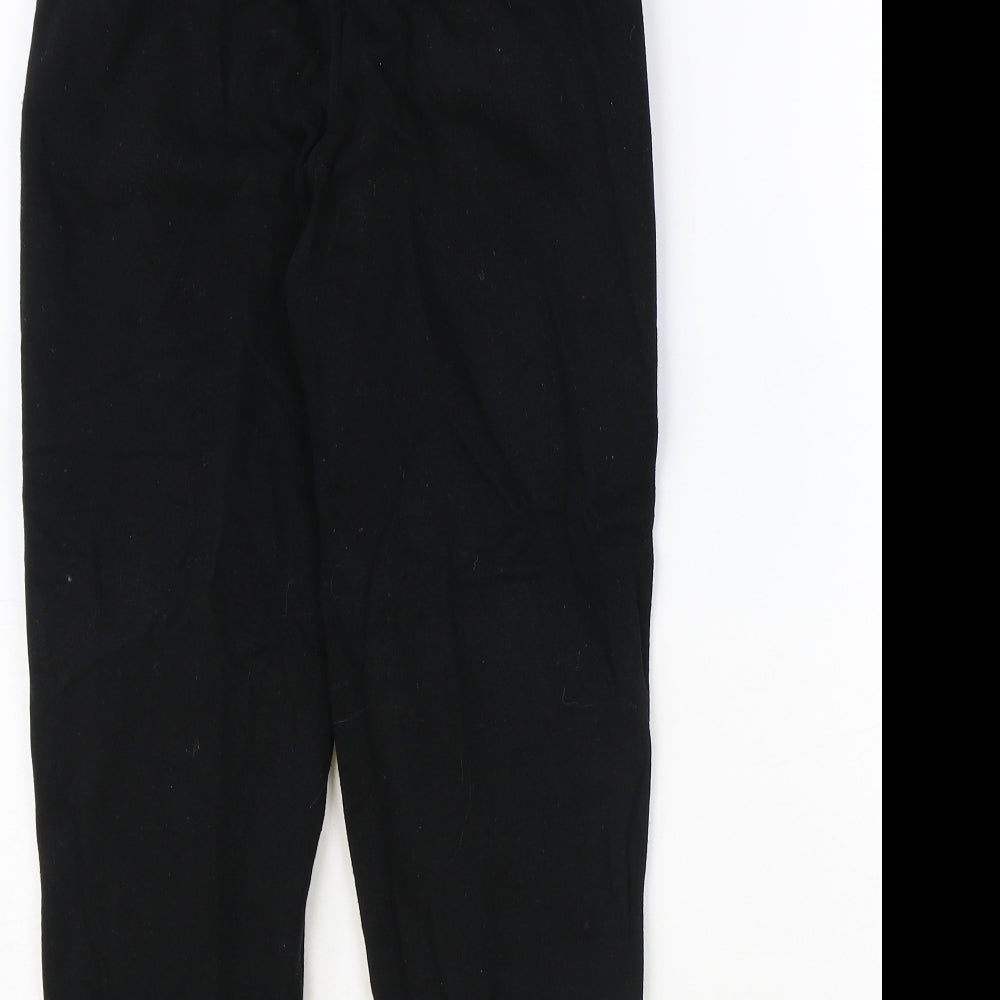 H&M Boys Black Cotton Jogger Trousers Size 9-10 Years Regular Pullover - Playstation
