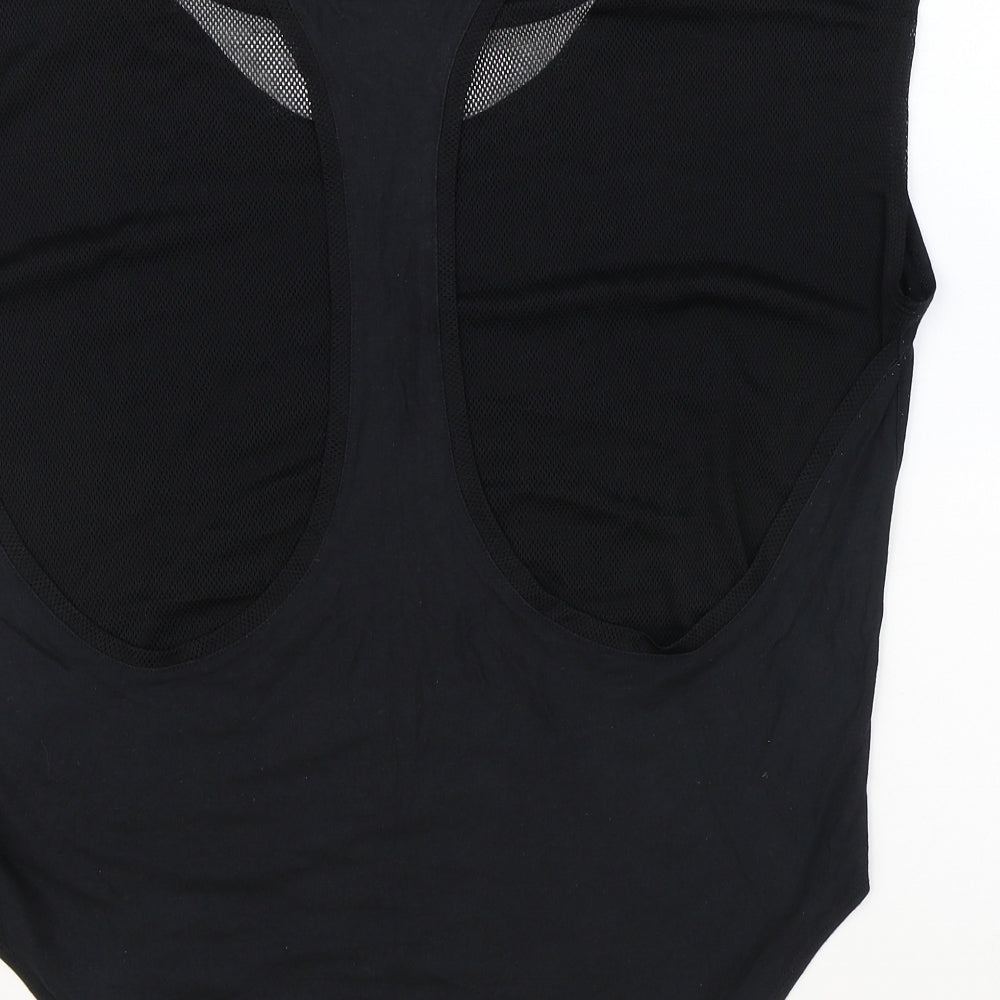 Nike Womens Black Modal Basic T-Shirt Size M Boat Neck