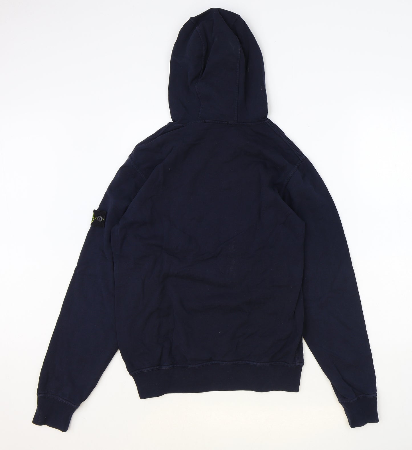 Stone Island Boys Blue Cotton Pullover Hoodie Size 14 Years Zip