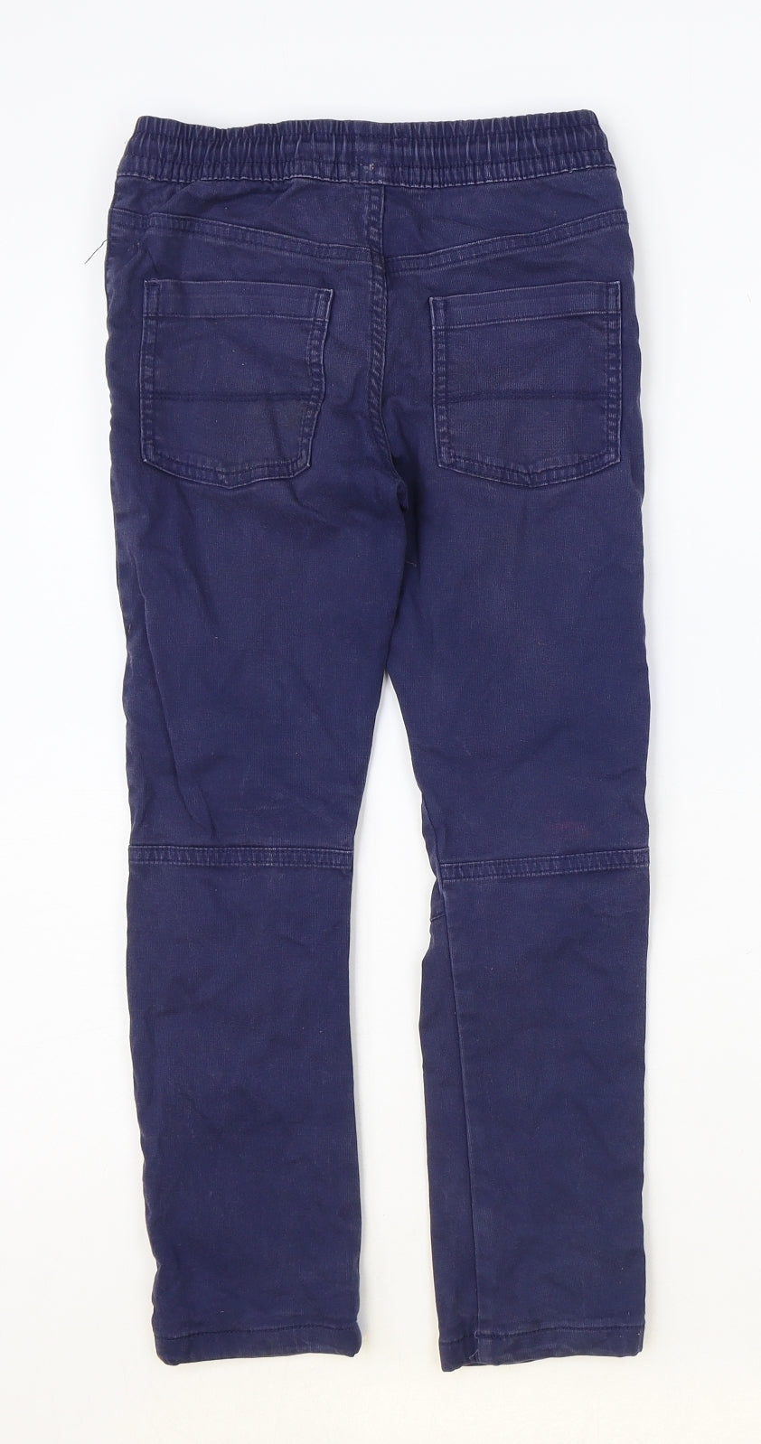 F&F Boys Blue Cotton Jogger Trousers Size 6-7 Years Regular Pullover