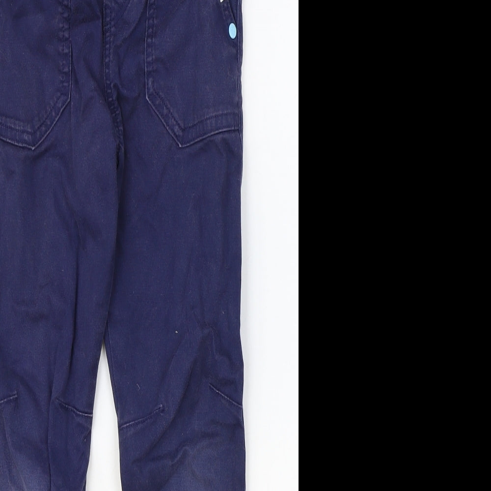 F&F Boys Blue Cotton Jogger Trousers Size 6-7 Years Regular Pullover