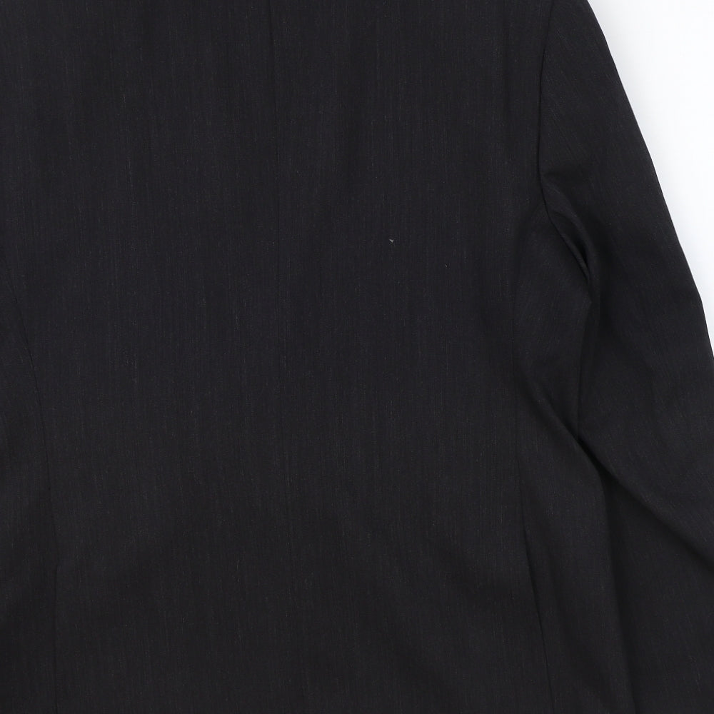 Marks and Spencer Mens Grey Wool Jacket Blazer Size 40 Regular