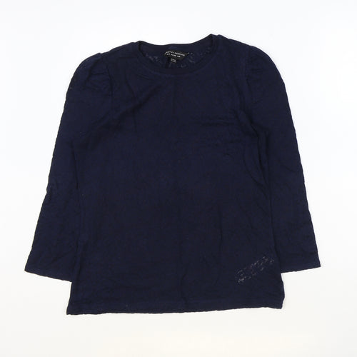 Dorothy Perkins Womens Blue Cotton Basic T-Shirt Size 8 Round Neck