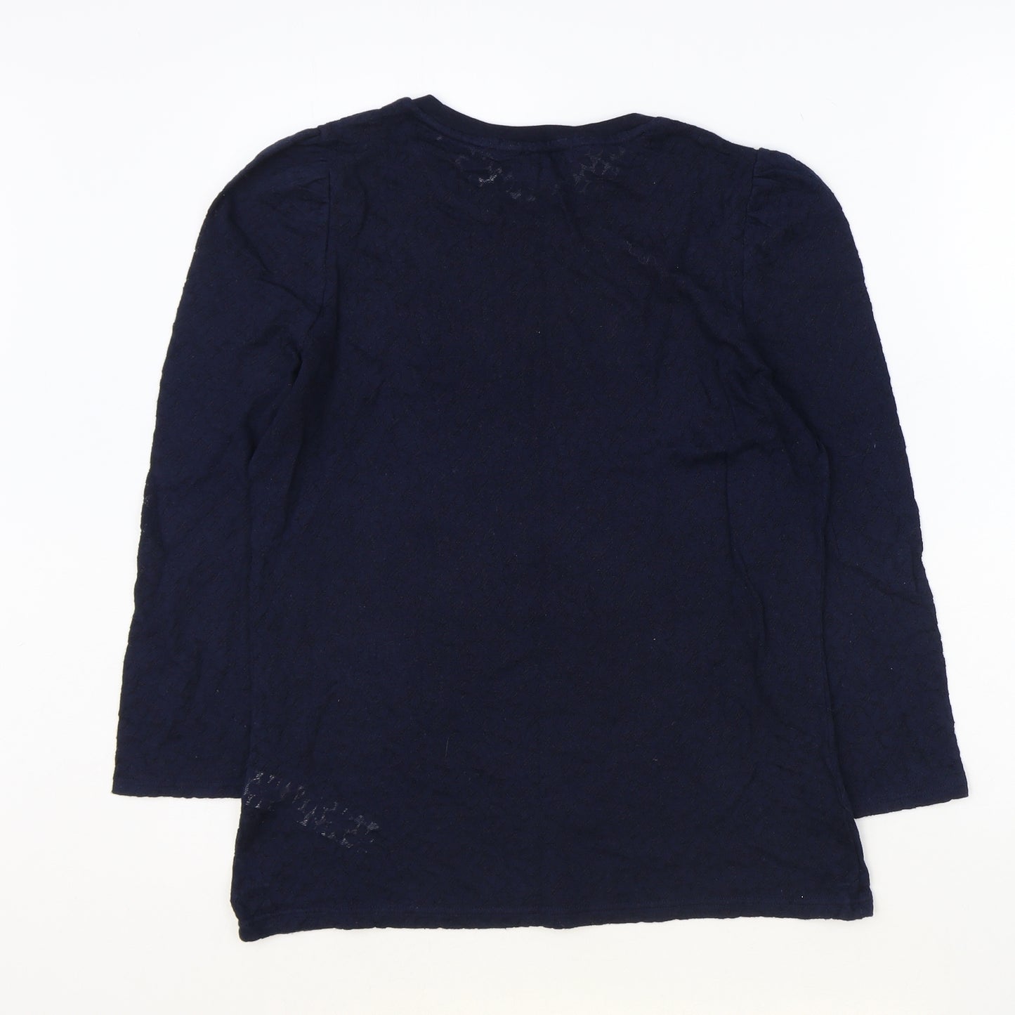 Dorothy Perkins Womens Blue Cotton Basic T-Shirt Size 8 Round Neck