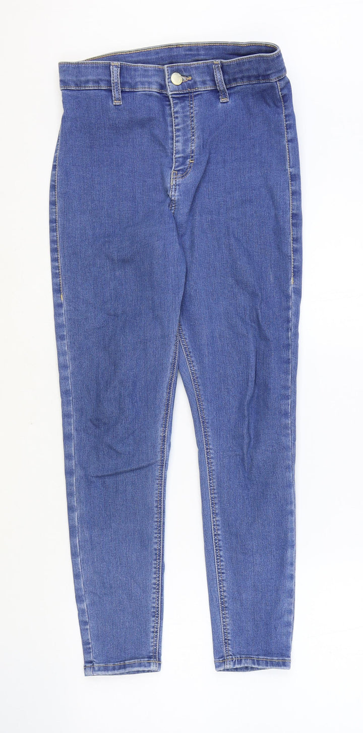 Preworn Womens Blue Cotton Jegging Jeans Size 26 in Regular Zip
