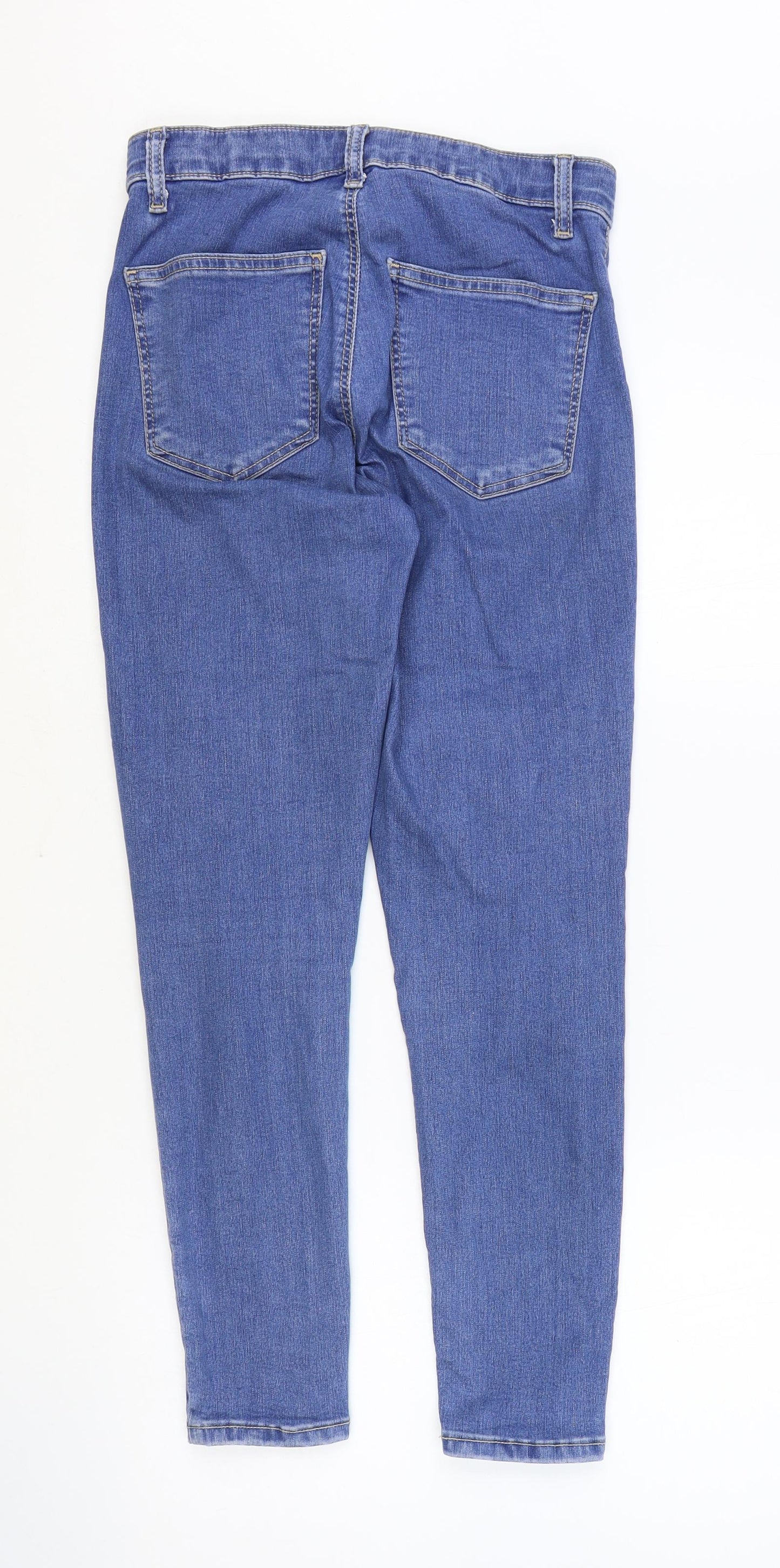 Preworn Womens Blue Cotton Jegging Jeans Size 26 in Regular Zip