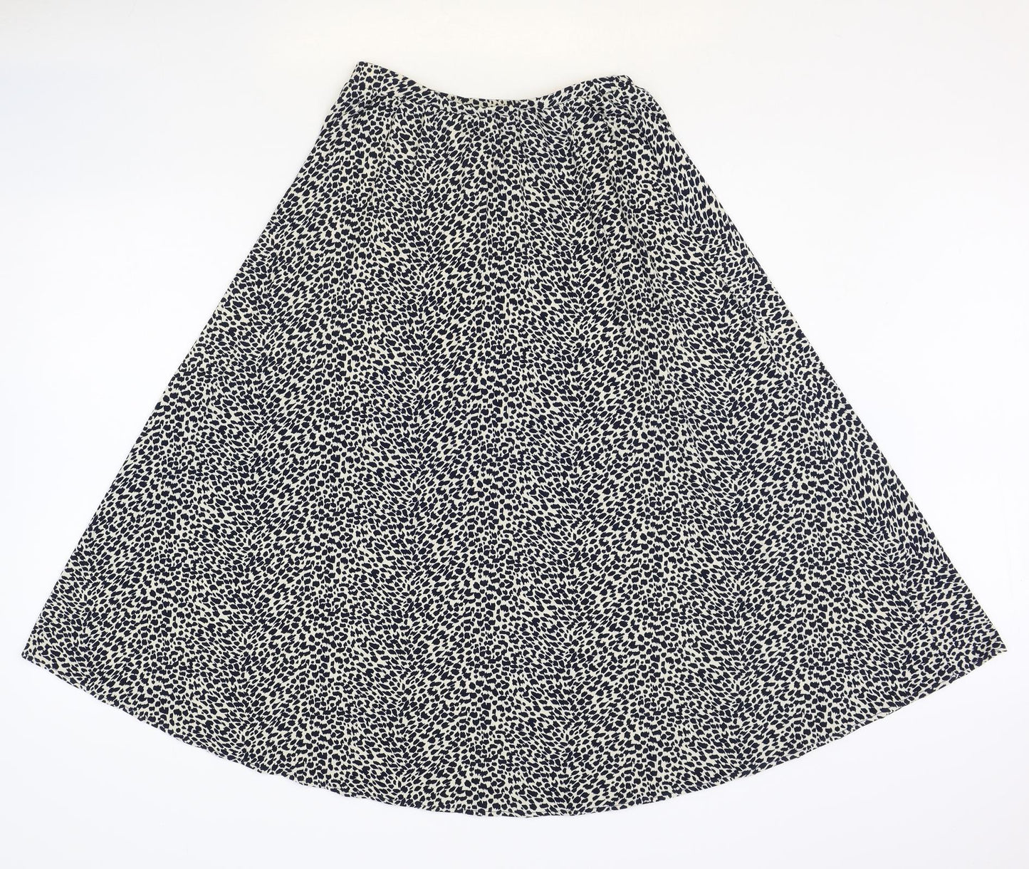 Oasis Womens Brown Animal Print Polyester Swing Skirt Size S - Leopard Pattern