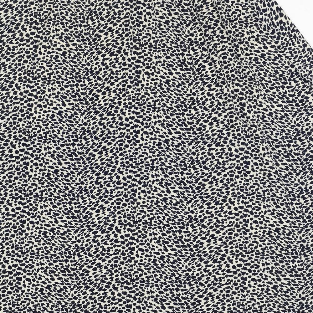 Oasis Womens Brown Animal Print Polyester Swing Skirt Size S - Leopard Pattern