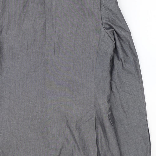 Red Herring Mens Grey Polyester Jacket Blazer Size 38 Regular
