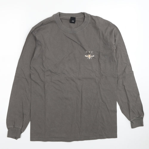 River Island Boys Grey Cotton Pullover Sweatshirt Size S Pullover - NYC