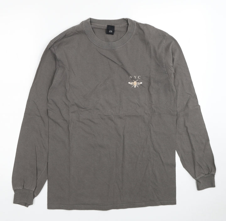 River Island Boys Grey Cotton Pullover Sweatshirt Size S Pullover - NYC
