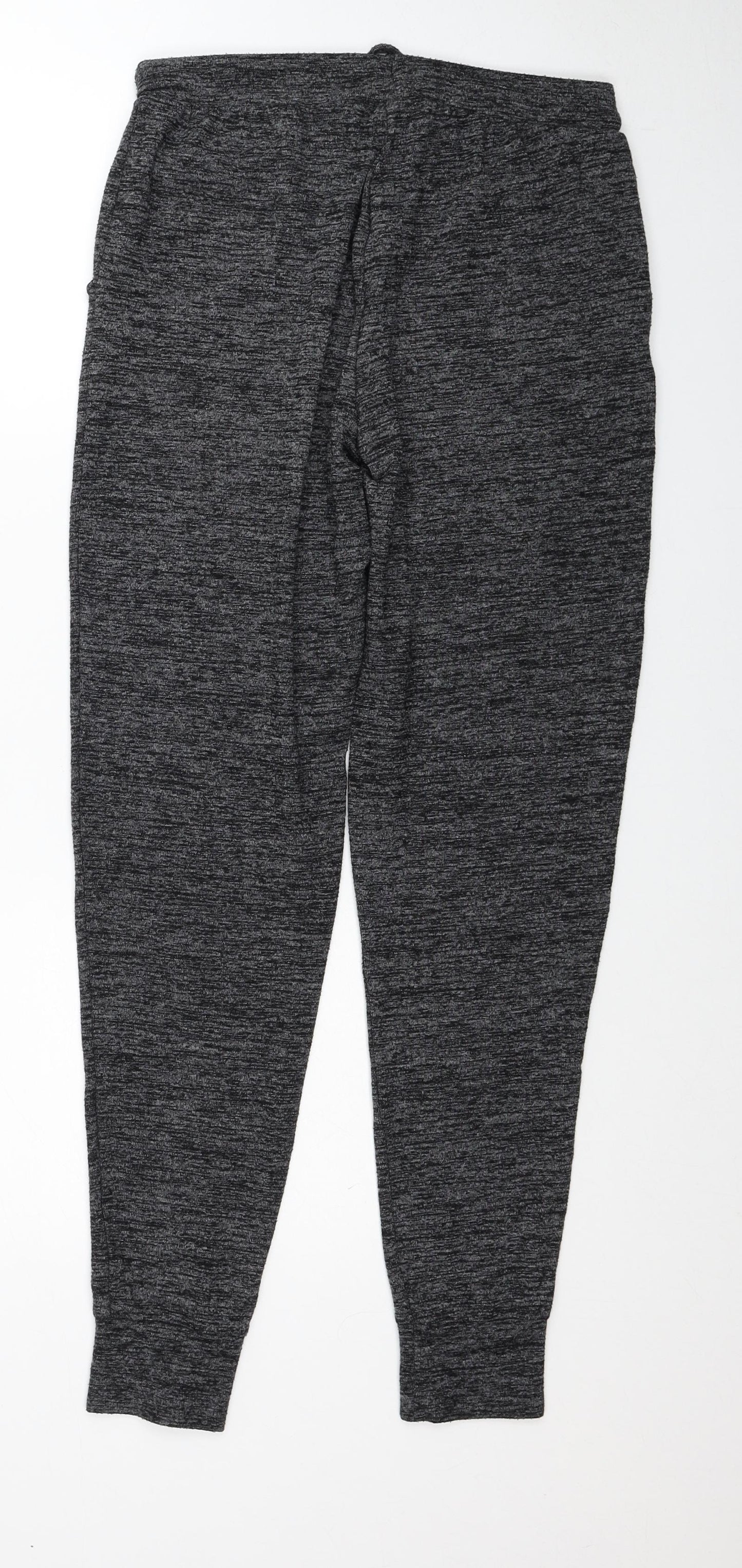 F&F Womens Grey Viscose Jogger Trousers Size 8 Regular Drawstring