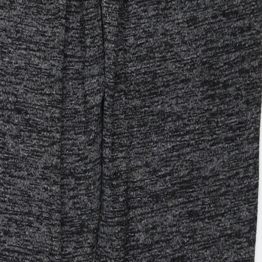 F&F Womens Grey Viscose Jogger Trousers Size 8 Regular Drawstring