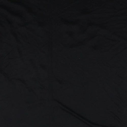 Miss Charm Paris Womens Black Viscose Basic T-Shirt Size L Round Neck - Star