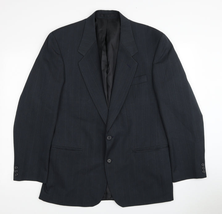 Burton Mens Grey Polyester Jacket Blazer Size 40 Regular