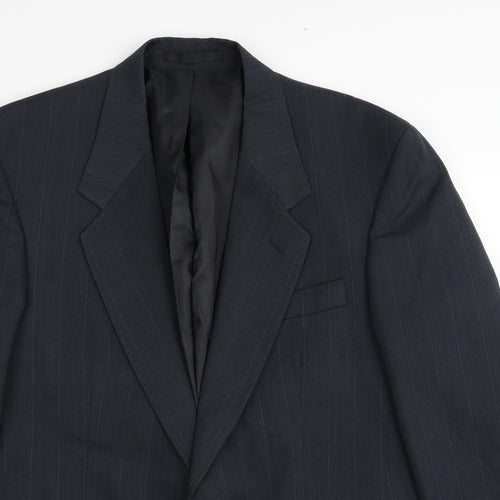 Burton Mens Grey Polyester Jacket Blazer Size 40 Regular