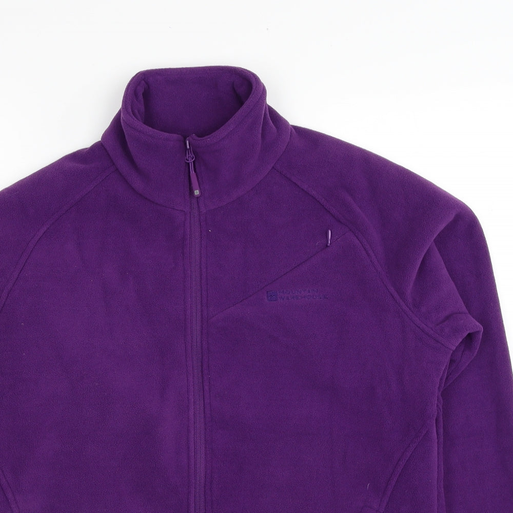 Mountain Warehouse Womens Purple Jacket Size 14 Zip