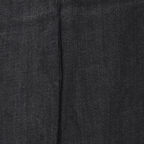 ASOS Womens Black Cotton Straight Jeans Size 30 in L32 in Regular Zip